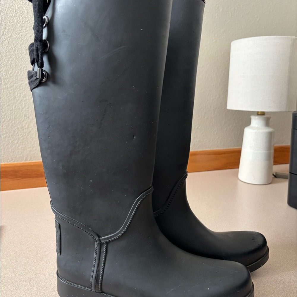 Coach Women's Black Rain Boots